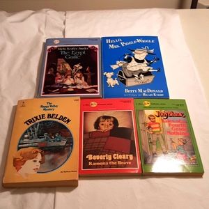 5 Vintage Elementary Grade Paperback Books